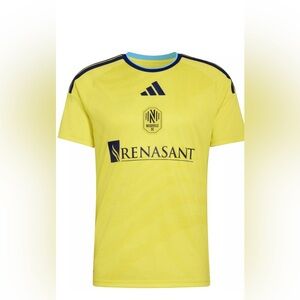 NWT Nashville SC MLS Adidas The reverb Kit Jersey Men's L MSRP $130 Yellow